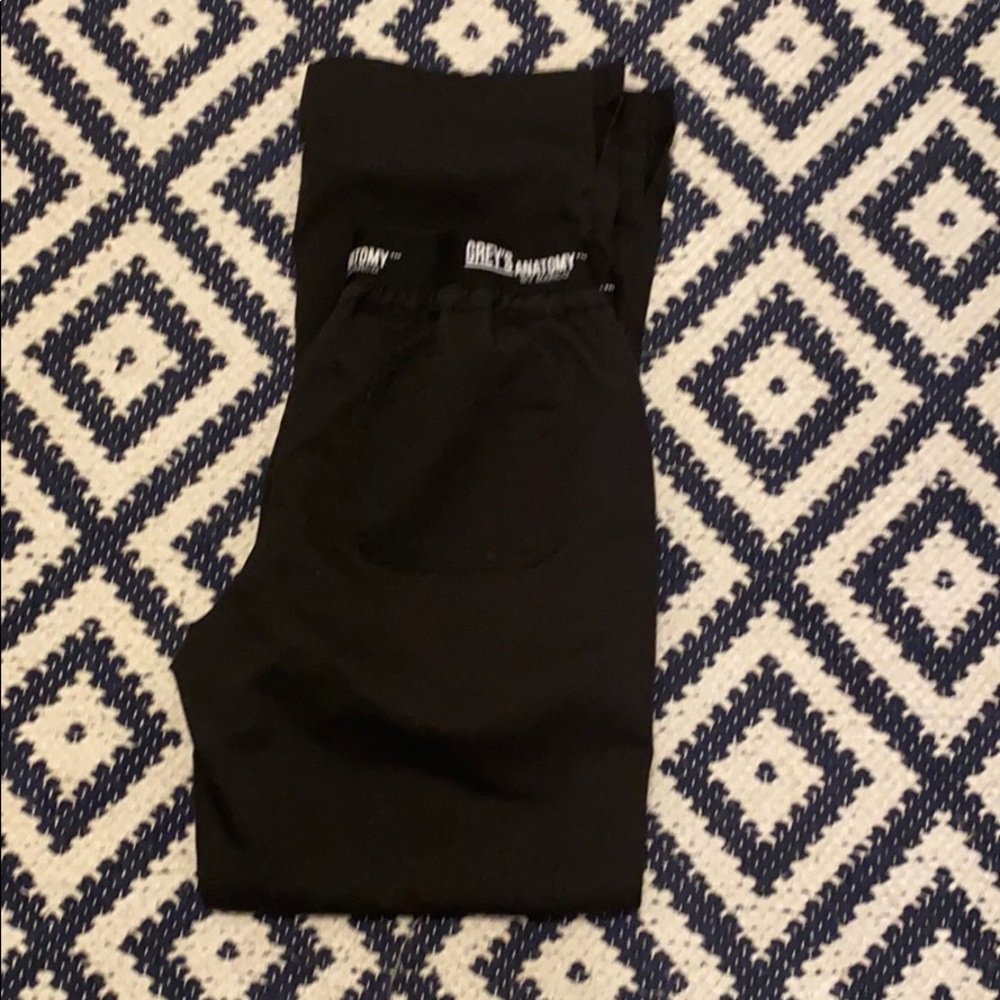 GREYS ANATOMY SCRUB BOTTOM BLACK SMALL PETITE
